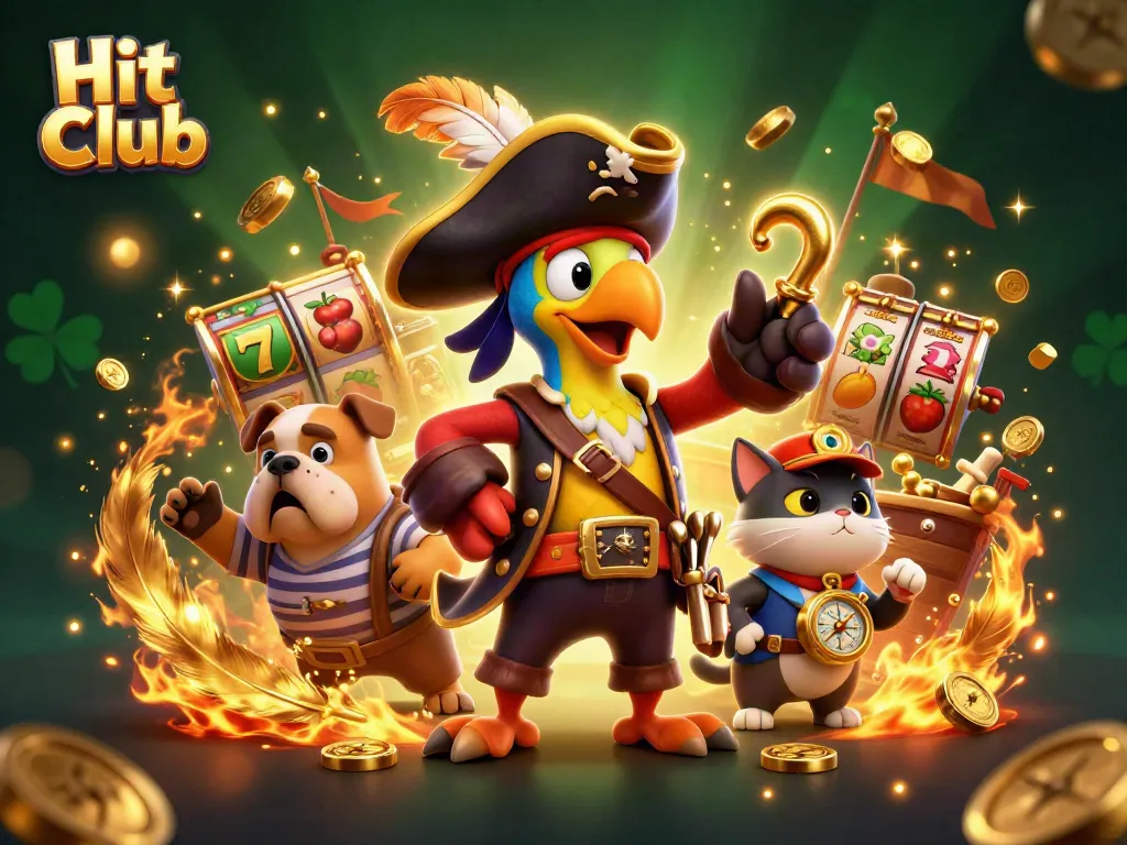 Experience the Hit Club vibe with thrilling games in a vibrant 3D casino scene full of energy.